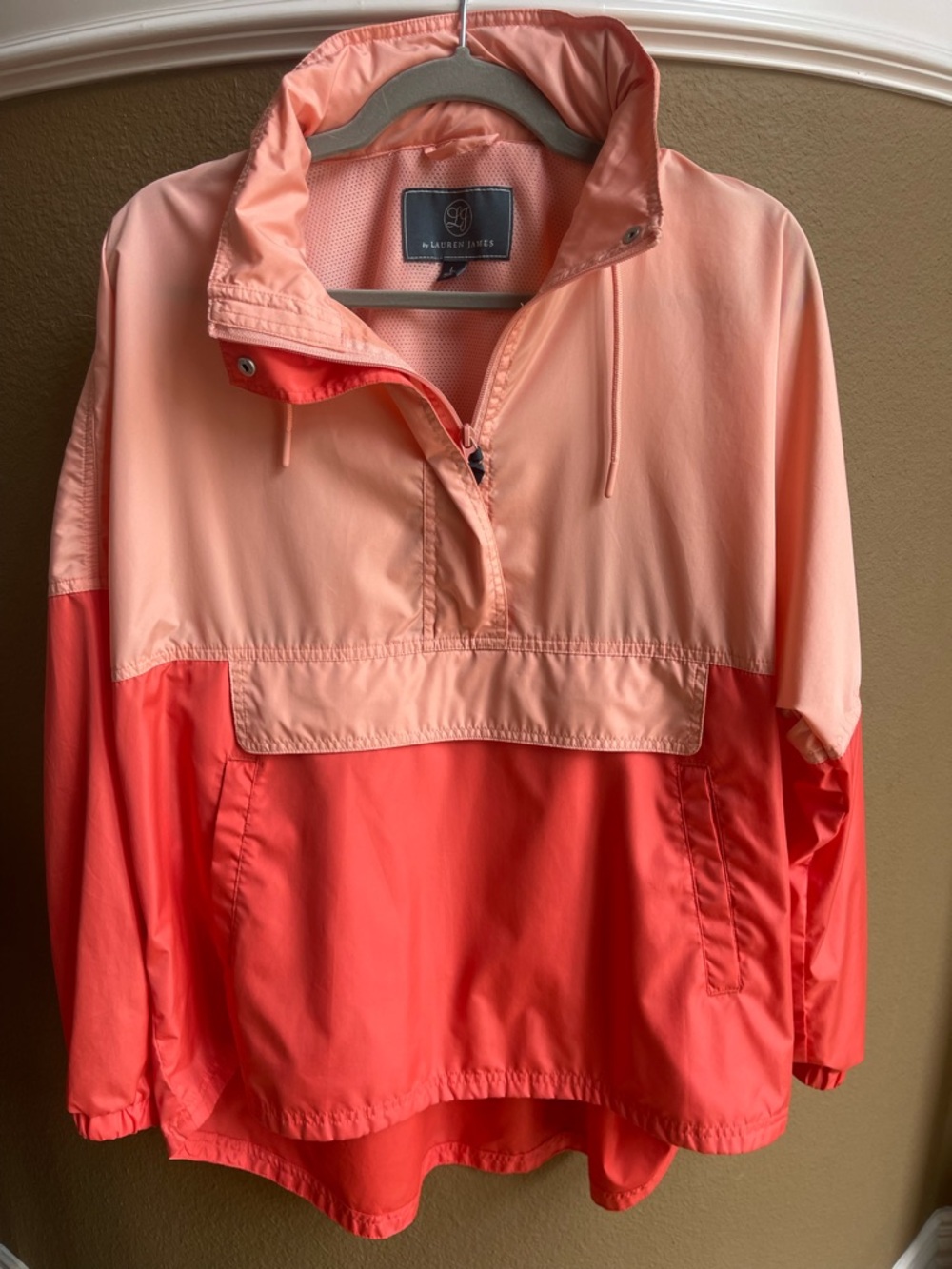 Lauren James Anorak Rain Jacket Large Lightweight Hooded